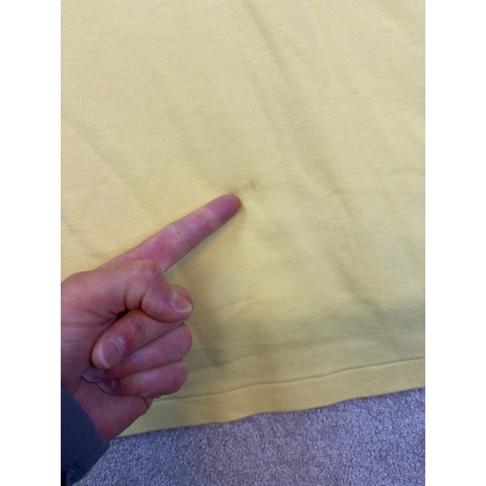 Polo Ralph Lauren Polo Shirt Mens Large Yellow Short Sleeve Pony Logo READ